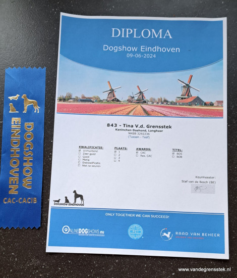 9-6-2024 Dogshow Eindhoven Diploma